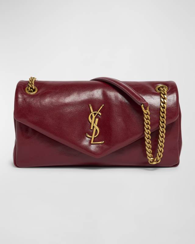 Calypso Small YSL Shoulder Bag in Smooth Padded Leather